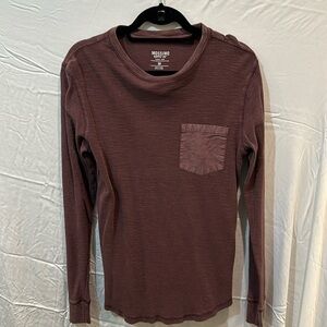 Mossimo Supply Co. Men’s Thermal Style Red Long Sleeve Shirt, Size Medium